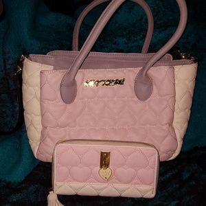 Betsey Johnson purse and wallet